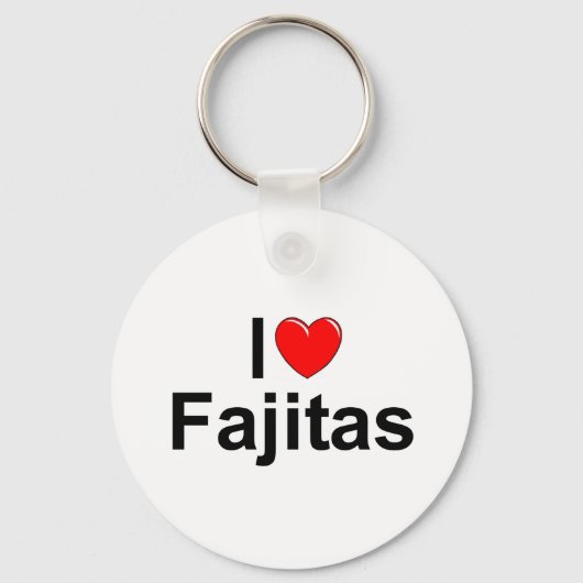 Porte-clés I Love (Coeur) Fajitas (Recto)