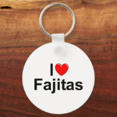 Porte-clés I Love (Coeur) Fajitas (Recto)