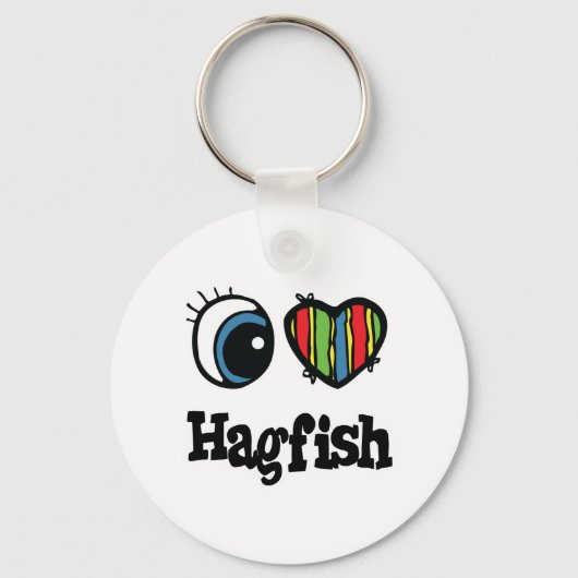 Porte-clés I Love (Coeur) Hagfish (Recto)