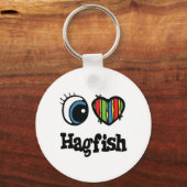 Porte-clés I Love (Coeur) Hagfish (Recto)