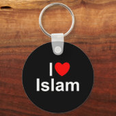 Porte-clés I Love (Coeur) Islam (Recto)