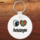Porte-clés I Love (Coeur) Jackalopes (Recto)