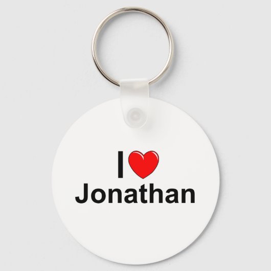 Porte-clés I Love (Coeur) Jonathan (Recto)