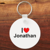 Porte-clés I Love (Coeur) Jonathan (Recto)