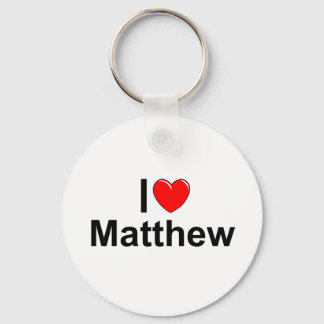 Porte-clés I Love (Coeur) Matthew