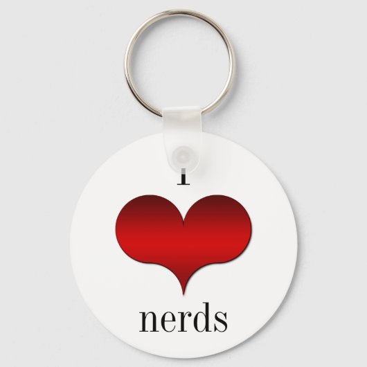 Porte-clés I Love (Coeur) Nerds Porte - clé (Recto)