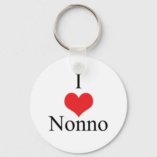 Porte-clés I Love (Coeur) Nonno (Recto)