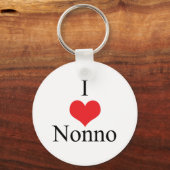 Porte-clés I Love (Coeur) Nonno (Recto)