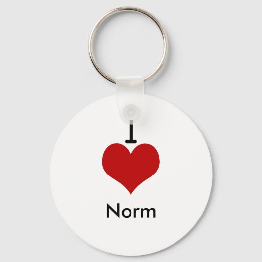 Porte-clés I Love (coeur) Norm (Recto)