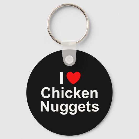 Porte-clés I Love (Coeur) Poulet (Recto)