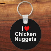 Porte-clés I Love (Coeur) Poulet (Recto)