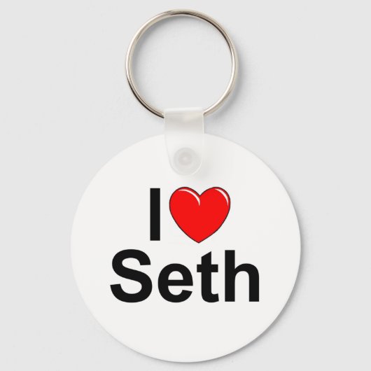 Porte-clés I Love (Coeur) Seth (Recto)