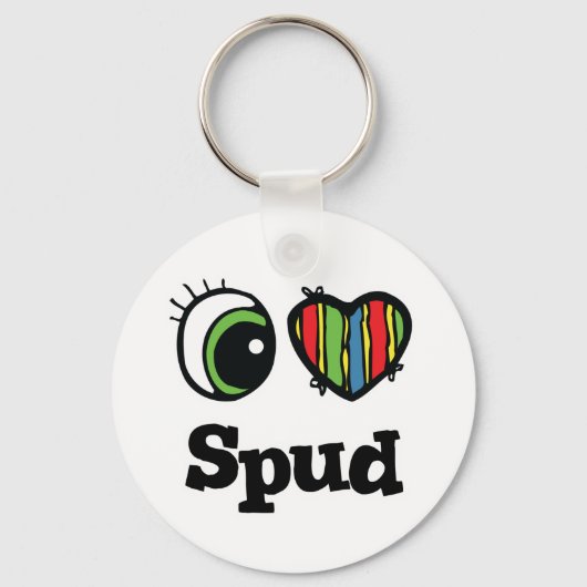 Porte-clés I Love (Coeur) Spud (Recto)