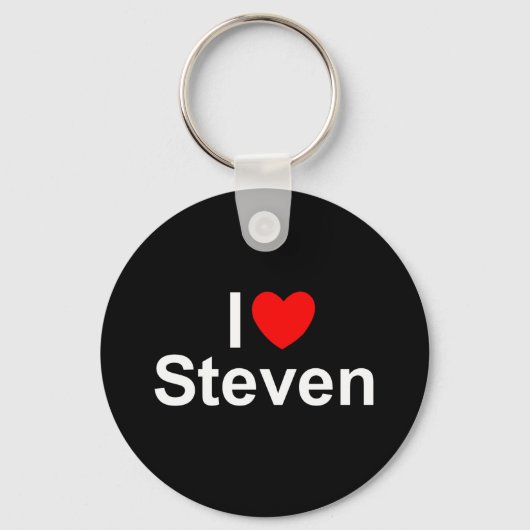 Porte-clés I Love (Coeur) Steven (Recto)