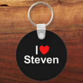 Porte-clés I Love (Coeur) Steven (Recto)