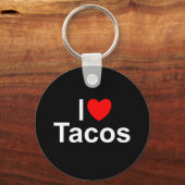 Porte-clés I Love (Coeur) Tacos (Recto)