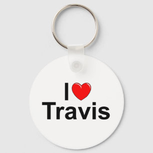 Porte-clés I Love (Coeur) Travis