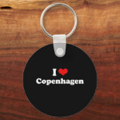 Porte-clés I Love Copenhagen Tshirt blanc (Recto)