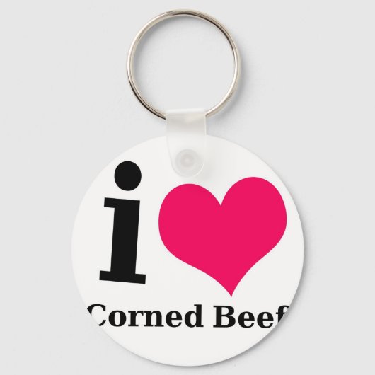 Porte-clés I love Corned Beef (Recto)