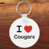 Porte-clés I Love Cougars (Recto)