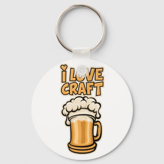 Porte-clés I Love Craft Beer (Recto)