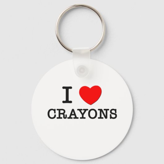 Porte-clés I Love Crayons (Recto)
