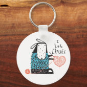 Porte-clés I Love Crochet Porte - clé (Recto)