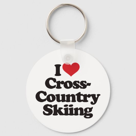 Porte-clés I Love Cross Country Skiing (Recto)