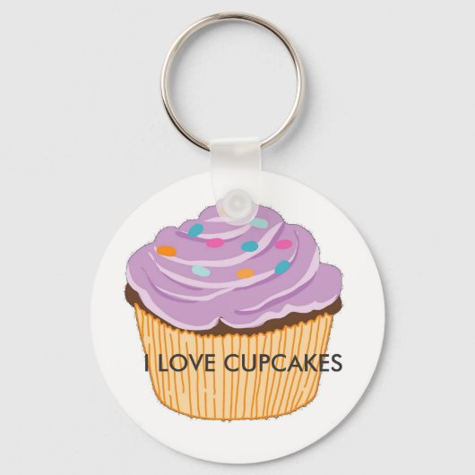 PORTE-CLÉS I LOVE CUPCAKES (Recto)