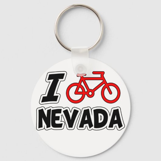 Porte-clés I Love Cycling Nevada (Recto)