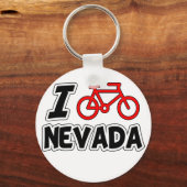 Porte-clés I Love Cycling Nevada (Recto)