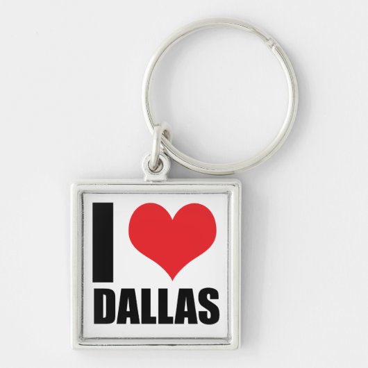 Porte-clés I love Dallas (Devant)