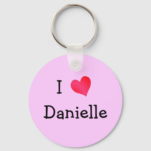 Porte-clés I Love Danielle (Recto)