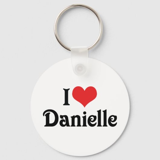 Porte-clés I Love Danielle (Recto)