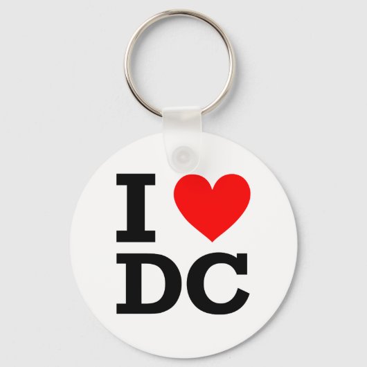 Porte-clés I Love DC Design (Recto)