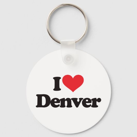 Porte-clés I Love Denver (Recto)