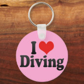 Porte-clés I Love Diving (Recto)