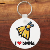 Porte-clés I Love Diving (Recto)