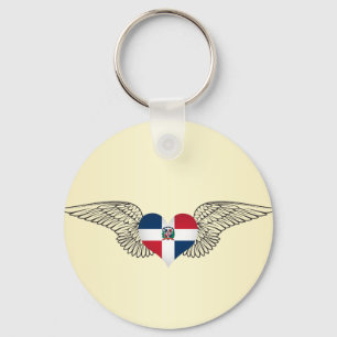 Porte-clés I Love Dominican Republic -wings