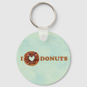 Porte-clés I love donuts