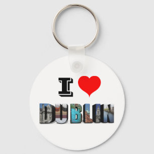 Porte-clés I Love Dublin Irlande 3D Travel Photo