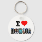 Porte-clés I Love Dublin Irlande 3D Travel Photo (Verso)