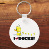 Porte-clés I Love Ducks Tshirts et cadeaux (Recto)