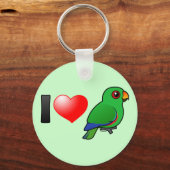 Porte-clés I Love Eclectus Parrots (mâle) (Recto)