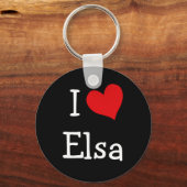 Porte-clés I Love Elsa (Recto)