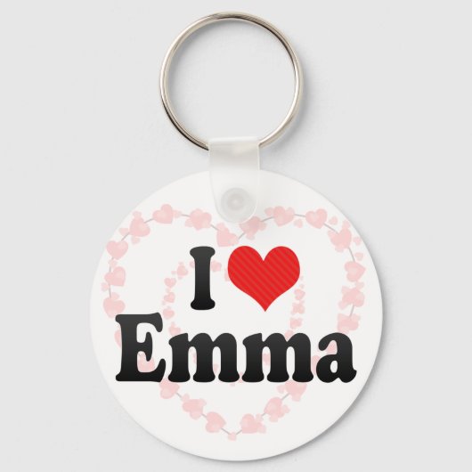 Porte-clés I Love Emma (Recto)