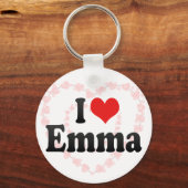 Porte-clés I Love Emma (Recto)