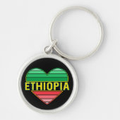 Porte-clés I Love Ethiopia, Ethiopian Heart (Devant)