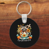Porte-clés I Love Fall Most Of All Raccoon Autumn Gift  (Recto)