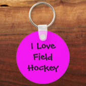 Porte-clés I Love Field Hockey Porte - clé (Recto)